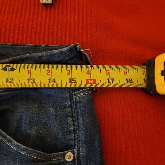 Hudson Womens Jeans Collin Straight Leg Size 28 Flap Pocket Medium Wash Blue - Picture 6 of 7